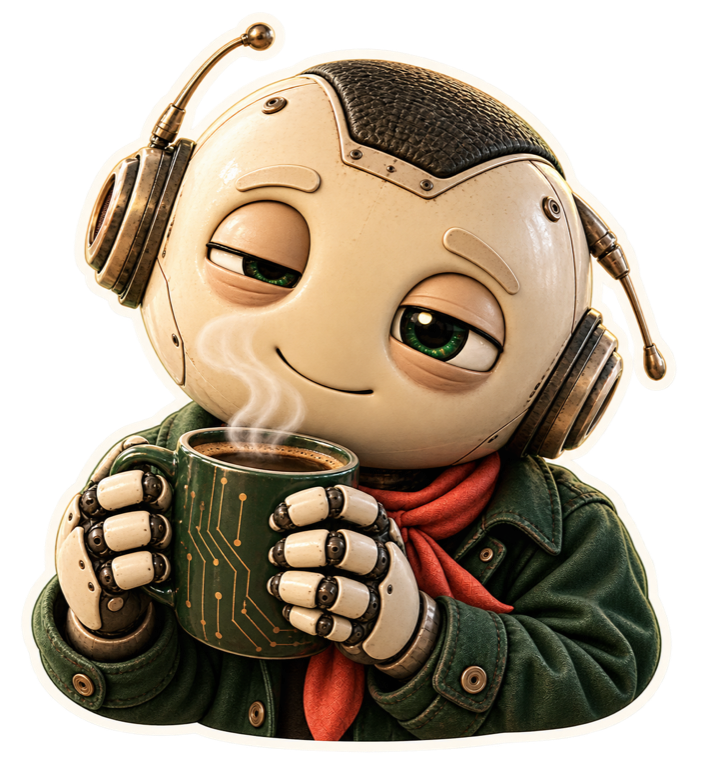 CompayPilot tomando café